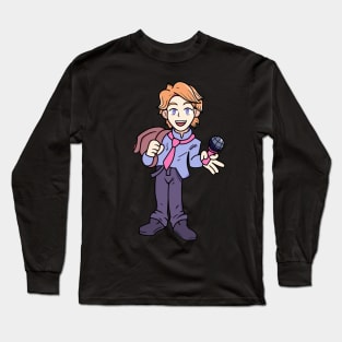 Senpai FNF character Long Sleeve T-Shirt